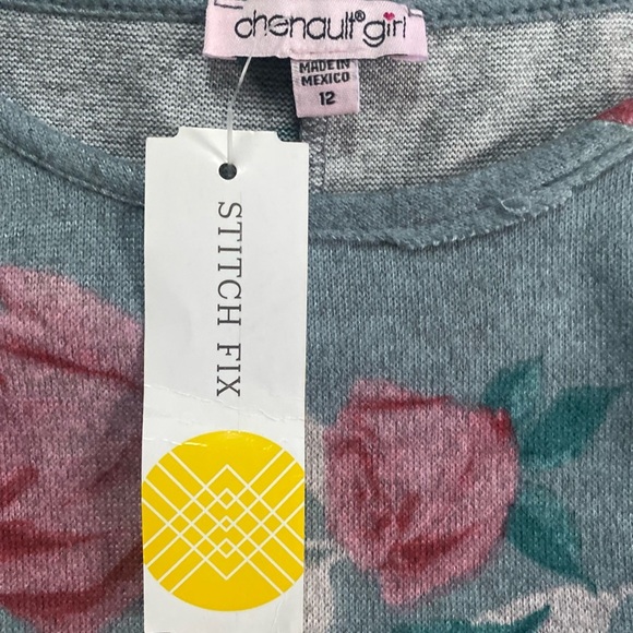Stitch Fix Chennault Girl Hevelyn Brushed Cold Shoulder Swing Dress Grey sz 12 - Picture 3 of 8